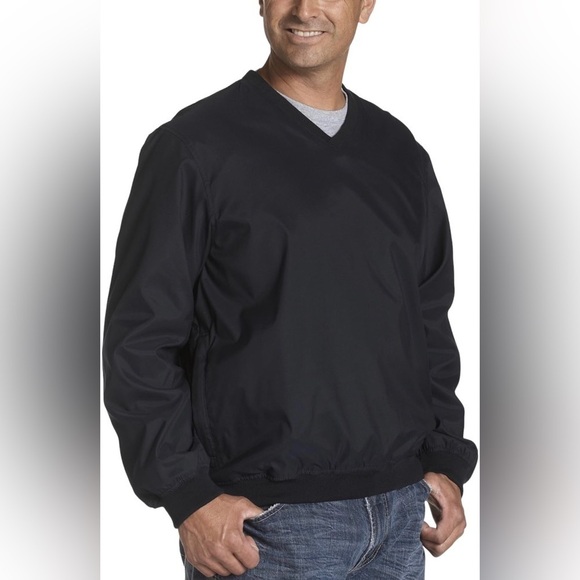 Izod Extreme Function Outerwear Golf V-Neck Pullover Packable Windshirt - Picture 1 of 5